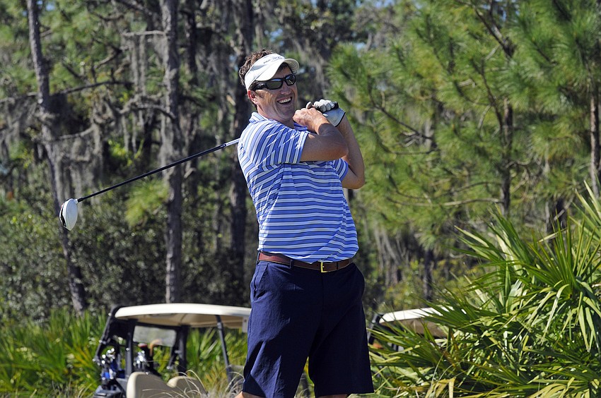 Chris Hugill enjoyed playing in this yearâ€™s Archie Griffin Celebrity Golf Classic.