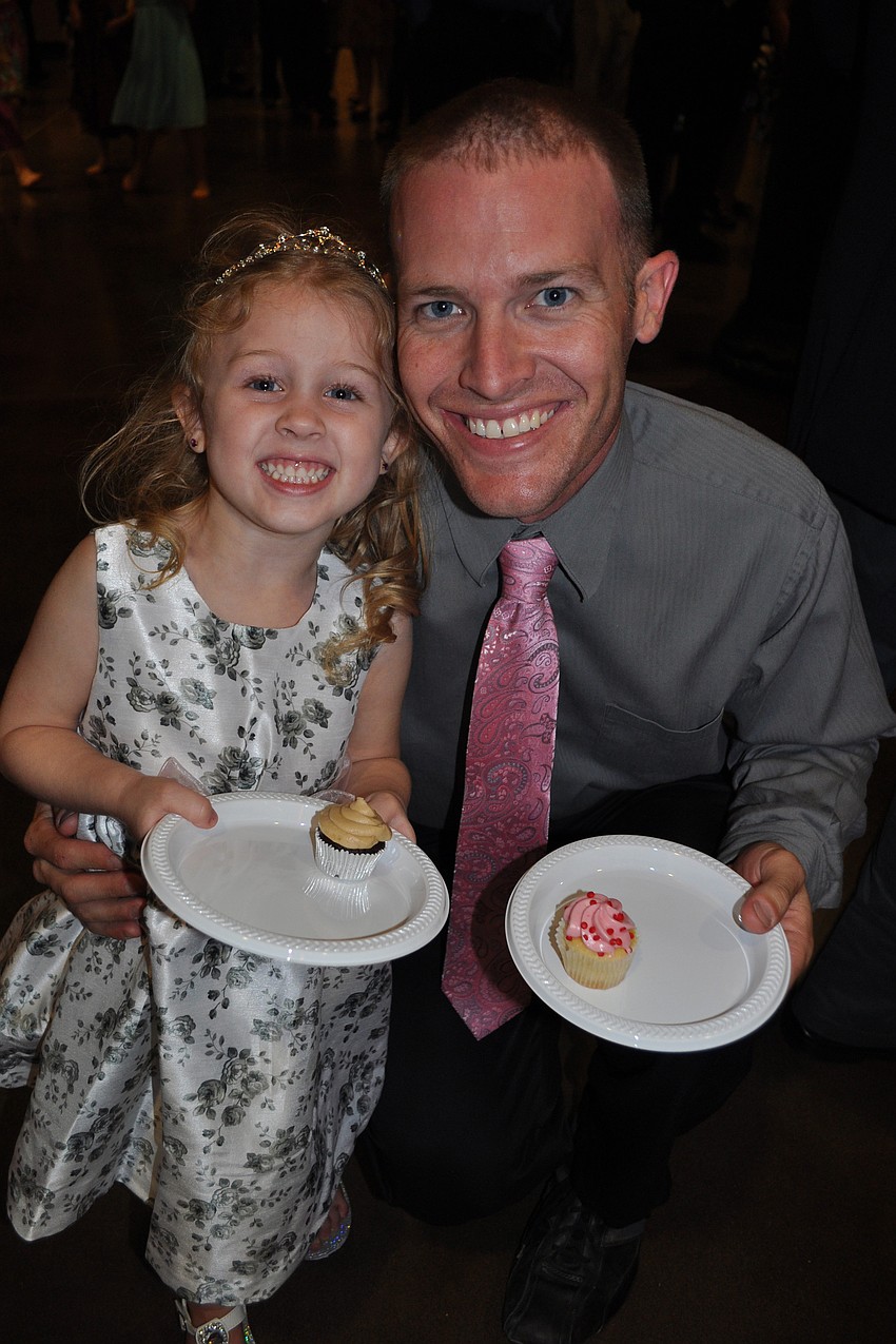 Skylar Harvill and her dad, Kevin, attended their first father/daughter dance.