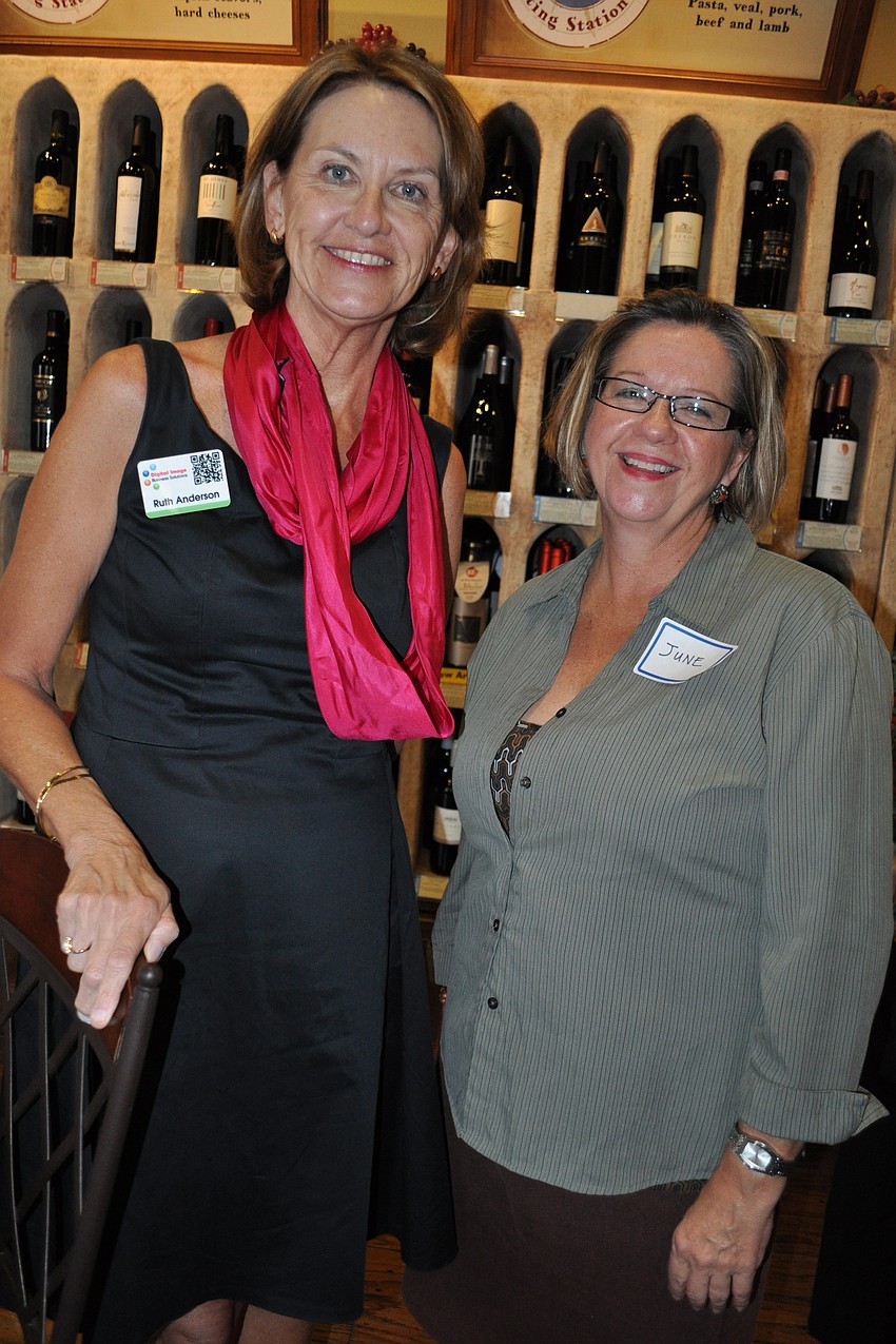 Ruth Anderson, of Digital Imaging Solutions, with June McEldowney, of Mary Kay