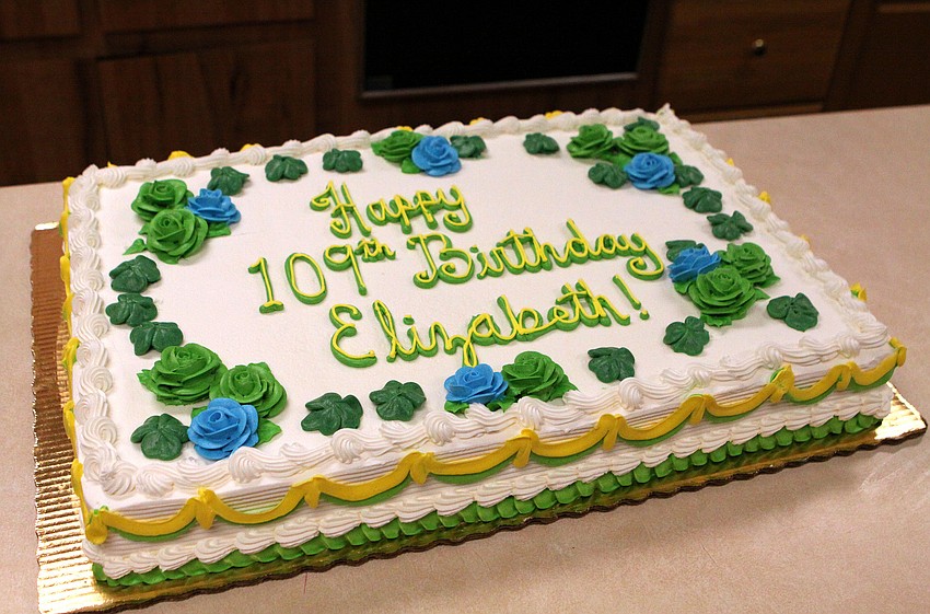 Elizabeth Delaney's birthday cake.