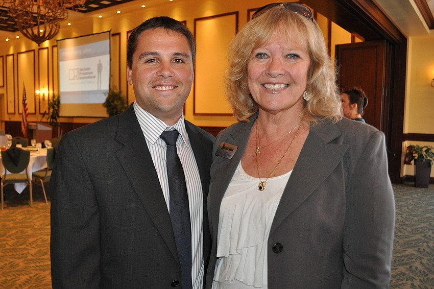 Nathan Maciejowski, of Morgan Stanley, with Dee Zulauf, of Envizage PR & Property Management