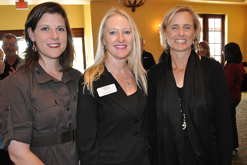 Huldah Mathis, of Northwestern Mutual, with Lisa Bradley, of Mauldin & Jenkins, and Jenifer Schembri, of Blalok Walters