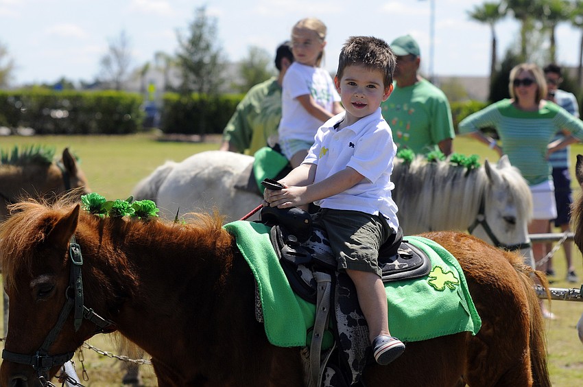 Two-year-old Gavin Tovar didnâ€™t want to stop riding his pony.