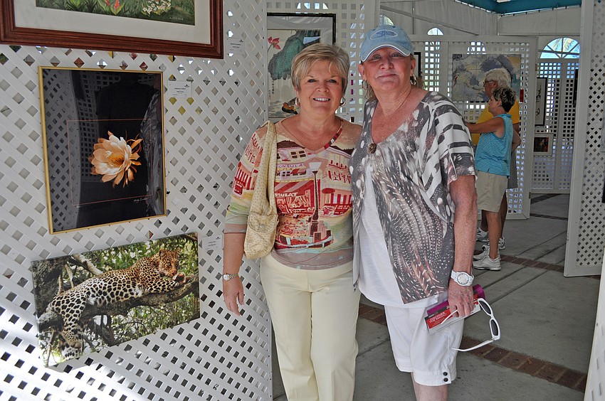 Kathy Blakeman and Caroline Merk were partial to Blakemanâ€™s husband Steveâ€™s leopard photograph.