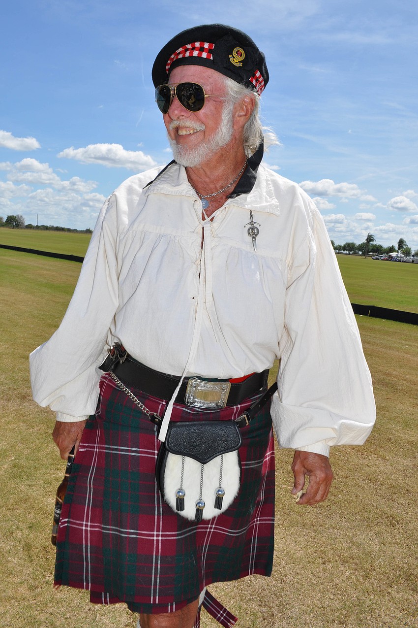 Jay Crawford donned his Irish attire.