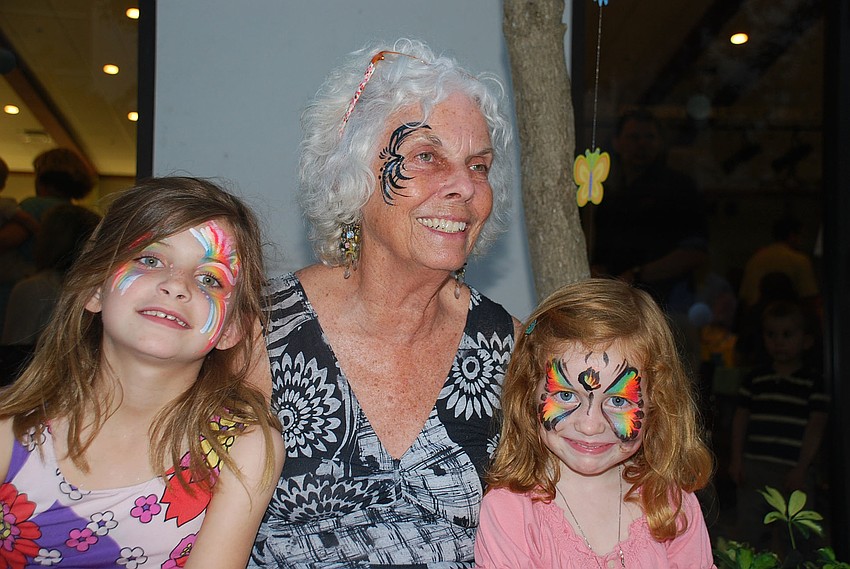Anna, 8, and Teagan, 4 1/2, with their grandmother Jane Sydney