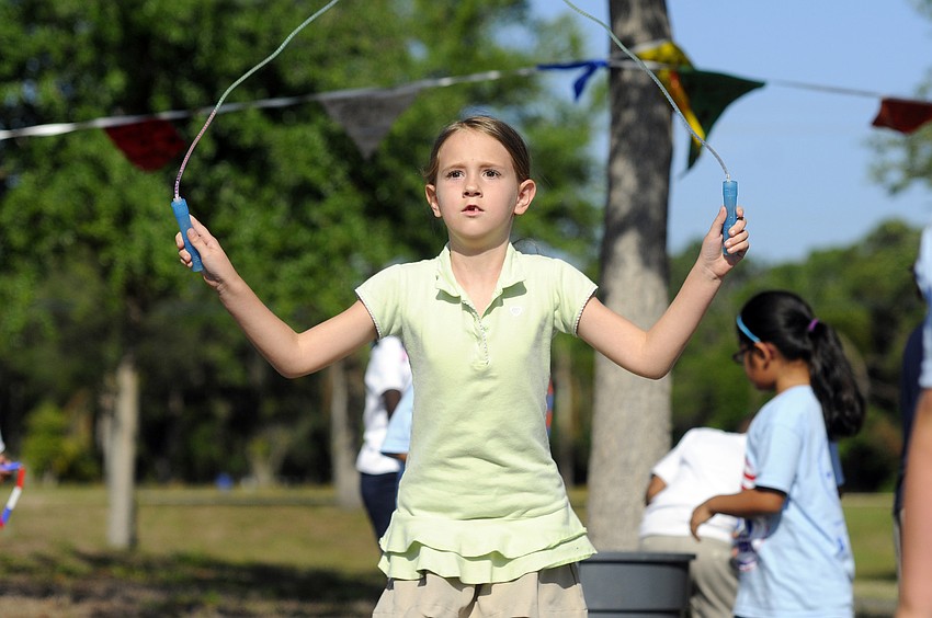Seven-year-old Katie Brown couldnâ€™t wait to participate in this yearâ€™s Jump for Fun.