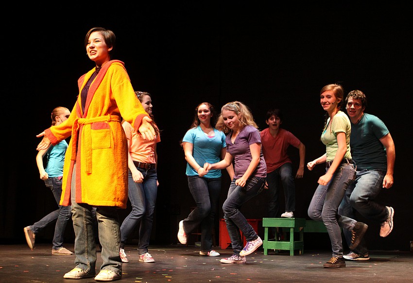 Elizabeth Panagopoulos, 15, gets bombarded by her â€œthoughtsâ€ after watching â€œSchoolhouse Rockâ€ on the television before her first day of work as a teacher.