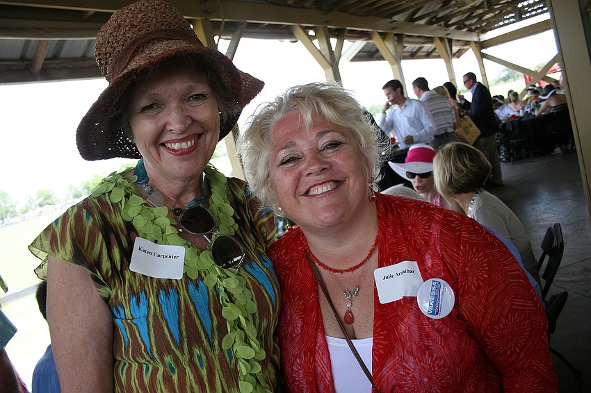 Manatee County School Board members Karen Carpenter and Julie Aranibar