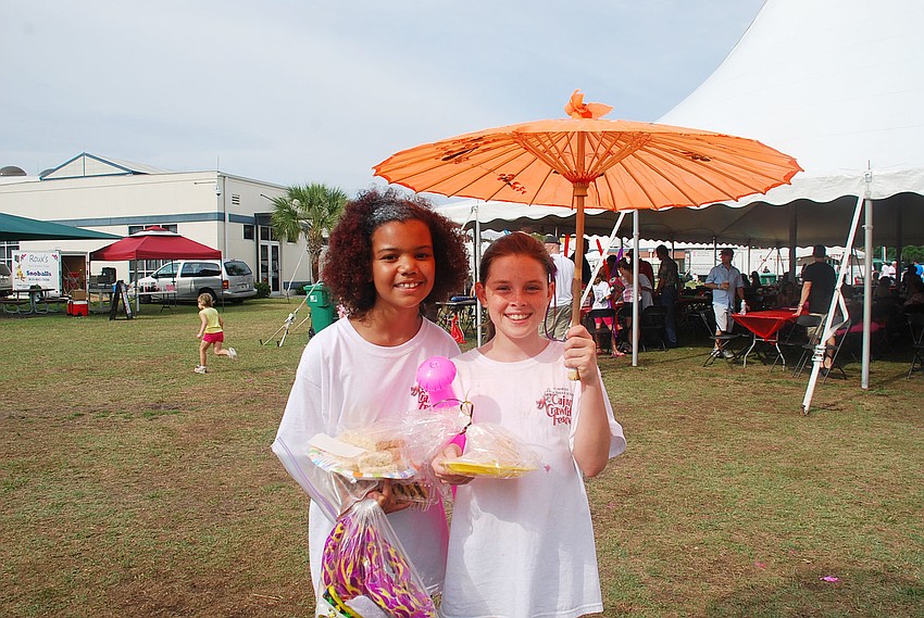 Naomi Chance,10 and Grace Lumpkin,10