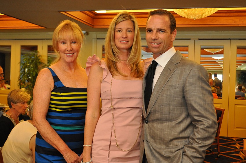 Style show chair Katie Cornell with owners of The Met Brenda and Geoffrey Michael