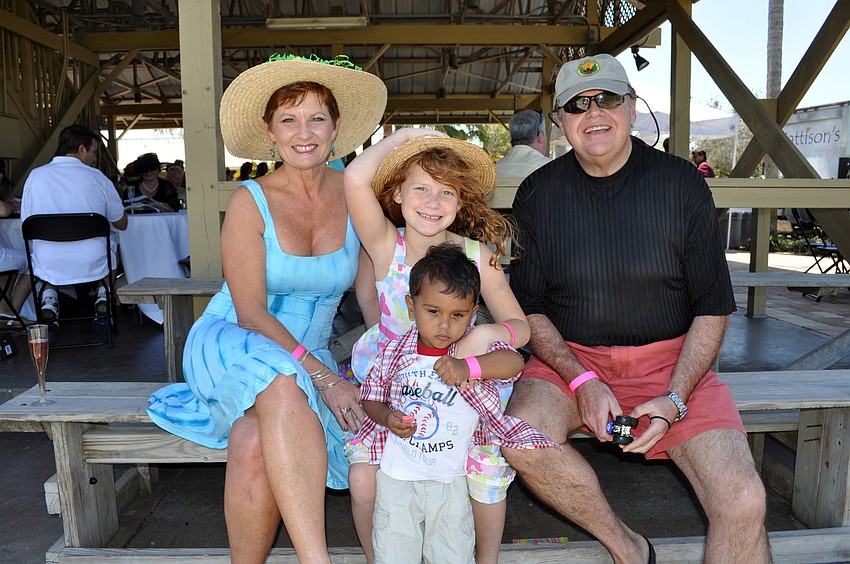 Margo Dissette, Ava Vance, 6, Max Gartner, 2, and Gary Spitnale spent the afternoon with family and friends.