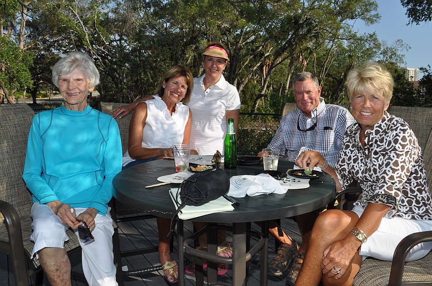 Donna Schlorf, Betty Aden, Susan Von Borsig, Peter Aden and Cheryl Hansen