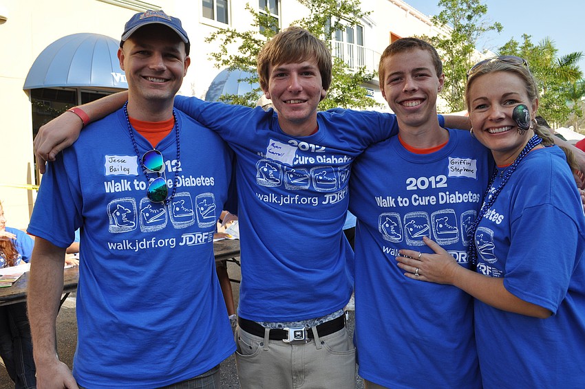 Jesse Bailey, Ryan Carroll, Griffin Stephens and Tracy Heidtman were on Team Double Impact.