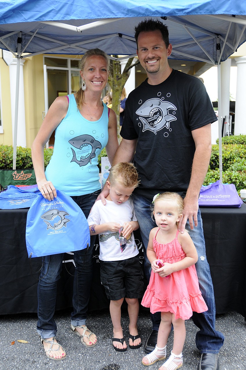 Tiffany and Dr. Aaron Carroll of Carroll and Sutton Orthodontics enjoyed spending the evening with their son Brody, 4, and daughter Teagan, 2.
