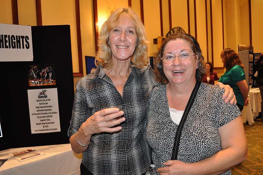 Jane Snoxell, of Elevation Academy, caught up with her friend Gail Brito, of The Prep Academy.
