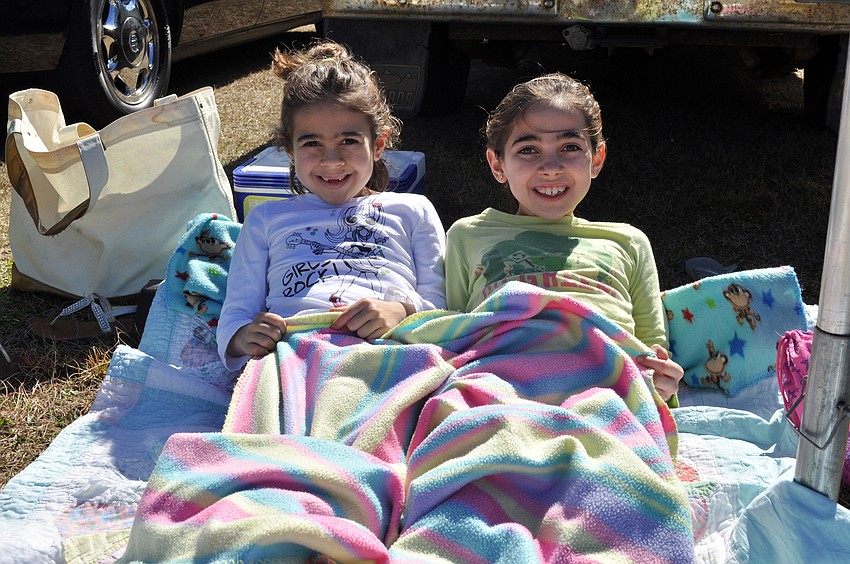 Seven-year-old Teagan Metnick and her older sister Skyler, 9, loved seeing all of the horses.