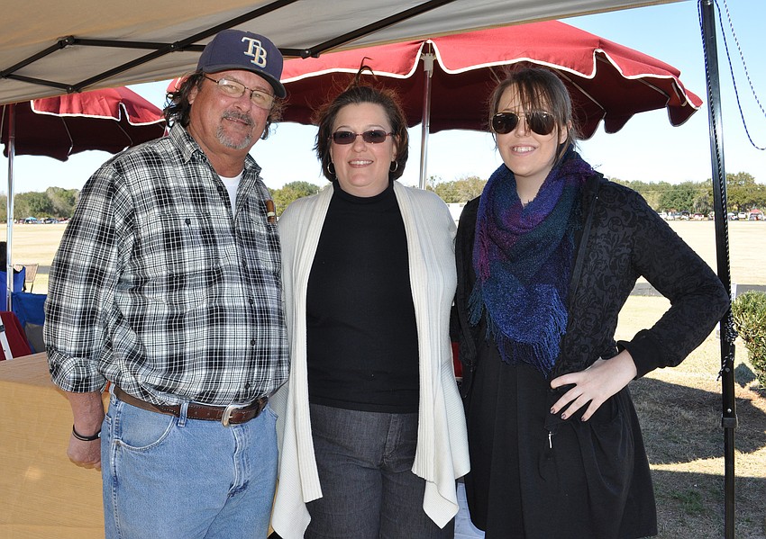 Bobbi Larson, center, spent the afternoon with her good friend Jim Chiaffredo and her daughter Kerri Larson.