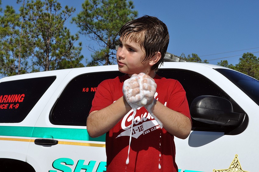 Ten-year-old Tyson Peco enjoyed seeing how well of a job they did at the end.