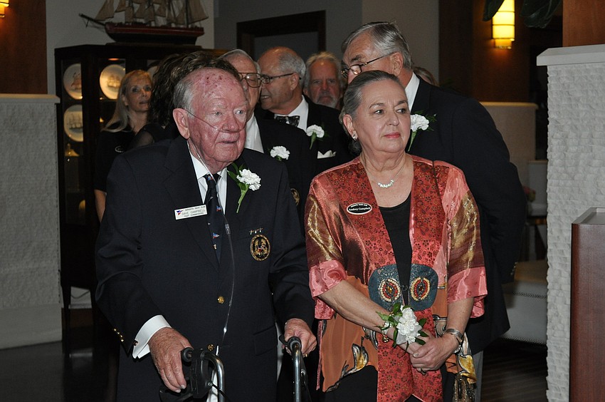 Former Commodore David and Audrey Campbell, 2002