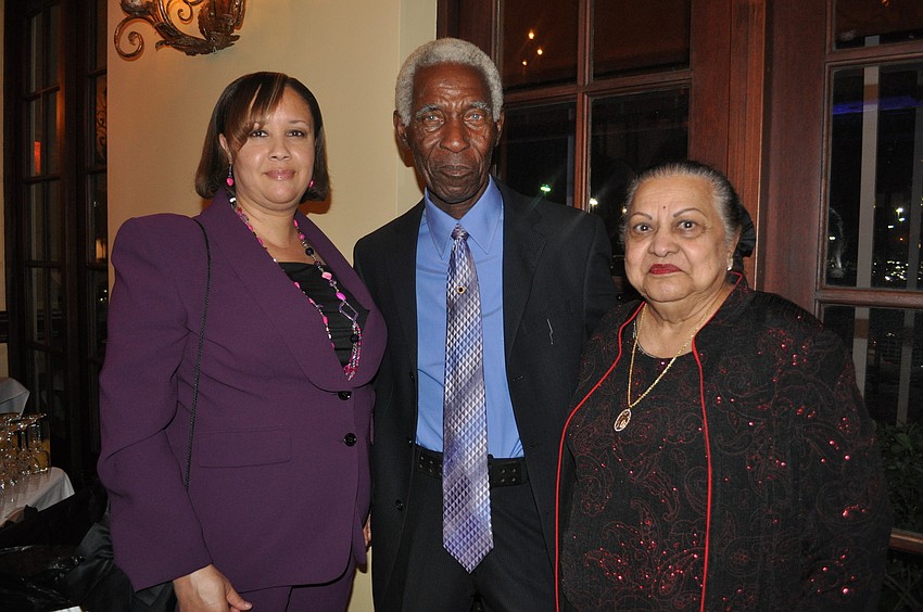 Cheri Orr and Ed Singleton, of Bethune-Cookman University, with Dr. Mona Jain