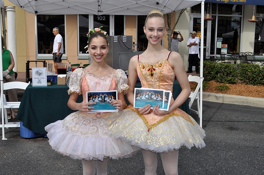 Eighth-graders Athena Kavis and Caitlin Gish both attend the Sarasota Ballet School.