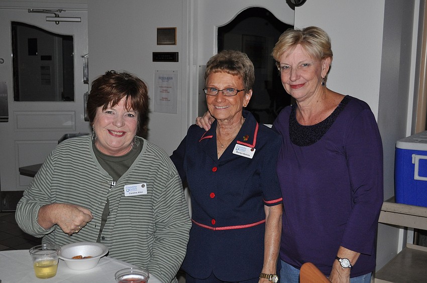 Caroline Allen, Marilyn Belvoix and Roslyn Whitmer