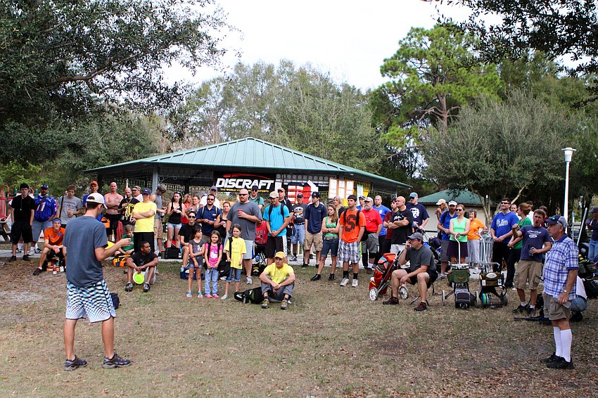 There were 101 players who participated in the 16th annual Ice Bowl Disc Golf Tournament to Benefit All Faiths Food Bank, Saturday, Feb. 4, at North Water Tower Park.