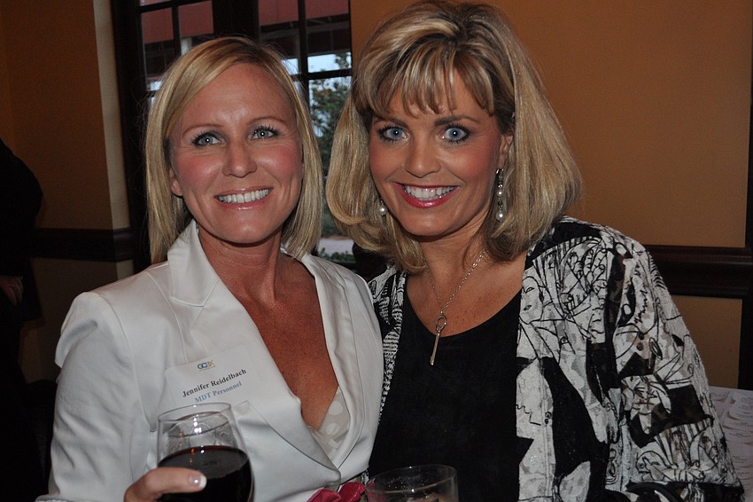 Jennifer Reidelbach, of MDT Personnel, with Laurie Fox, of Coldwell Banker