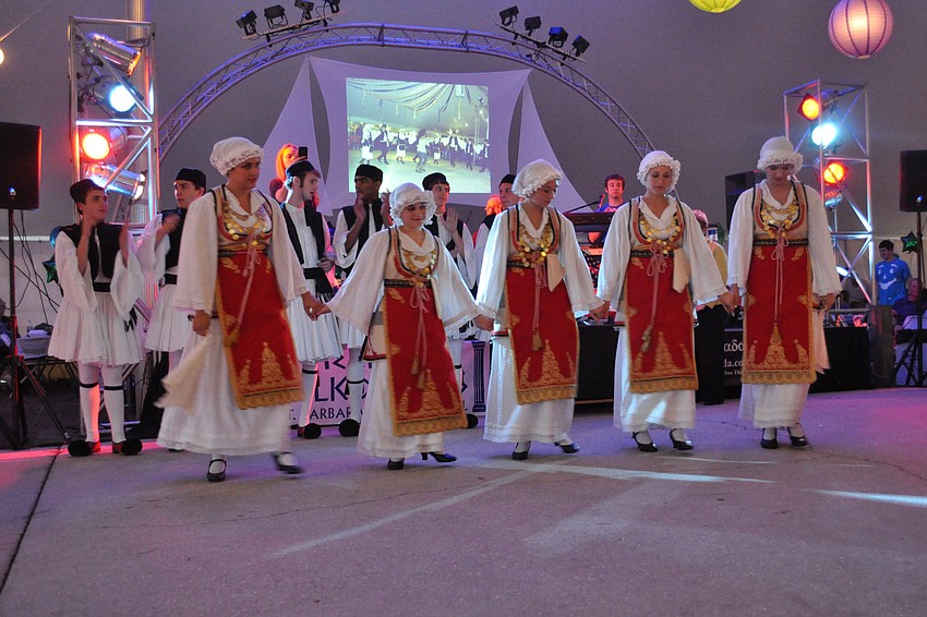Hellenic dancers captivated their audience.