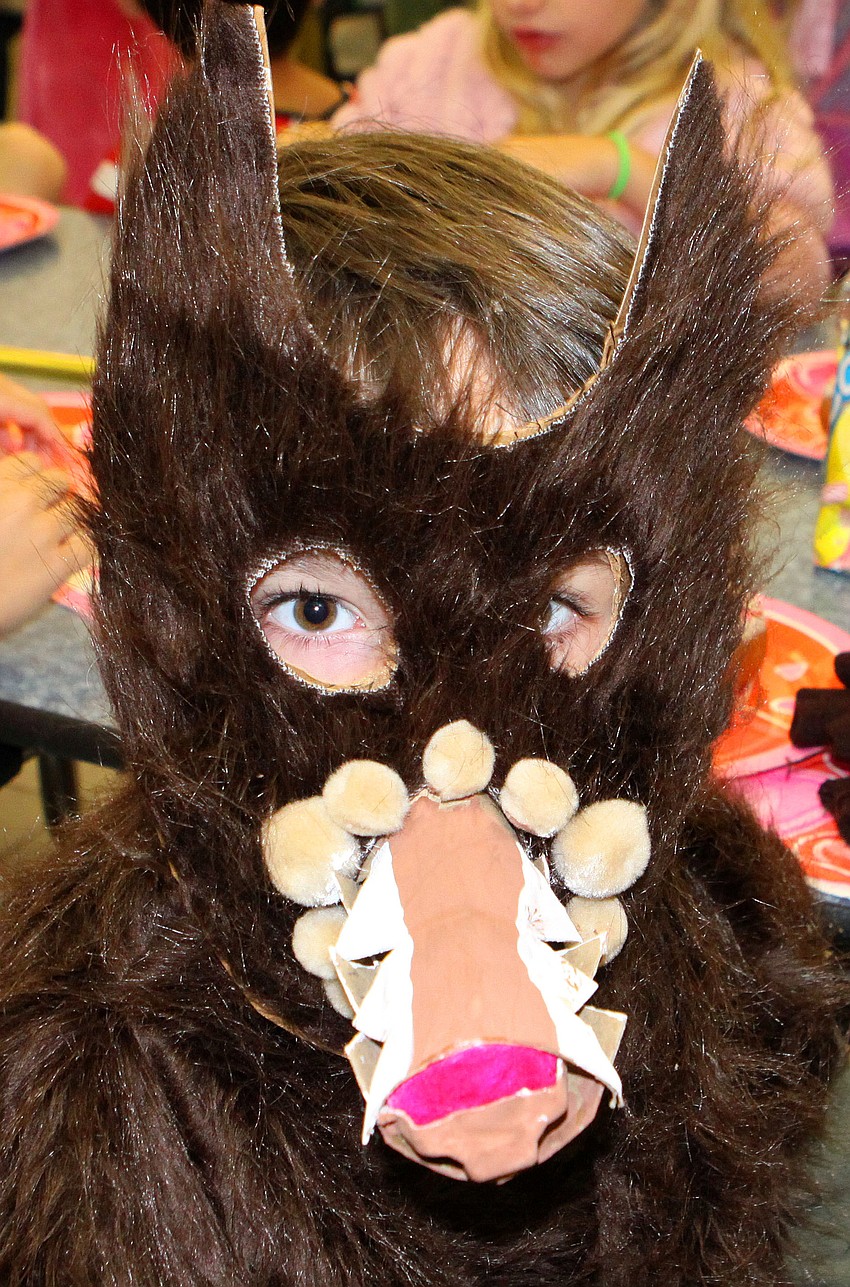 Oakley Clements, 5, as the Big Bad Wolf