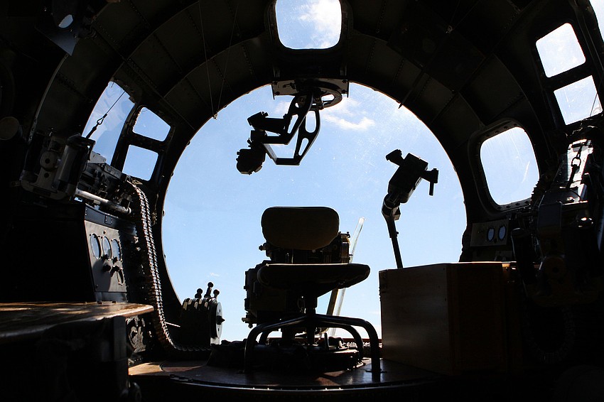 The cockpit inside the 