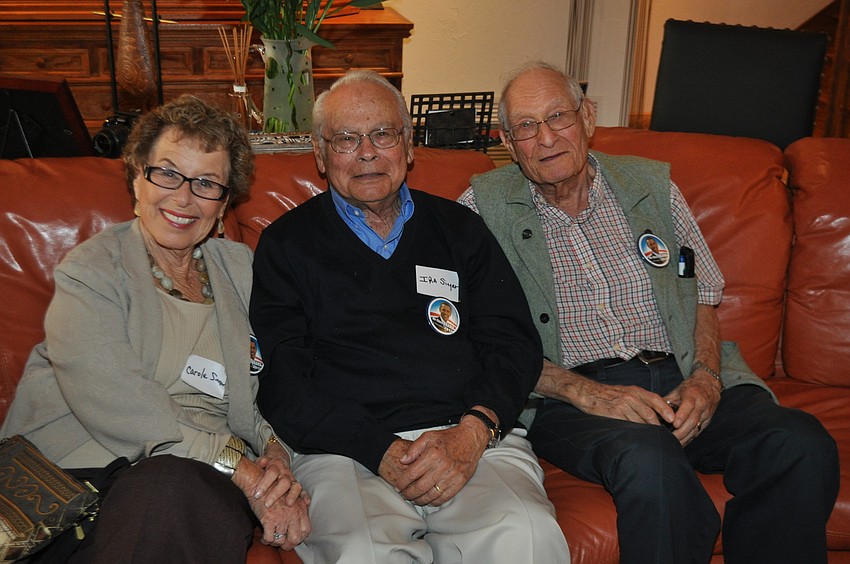 Carole and Ira Singer and John Clay