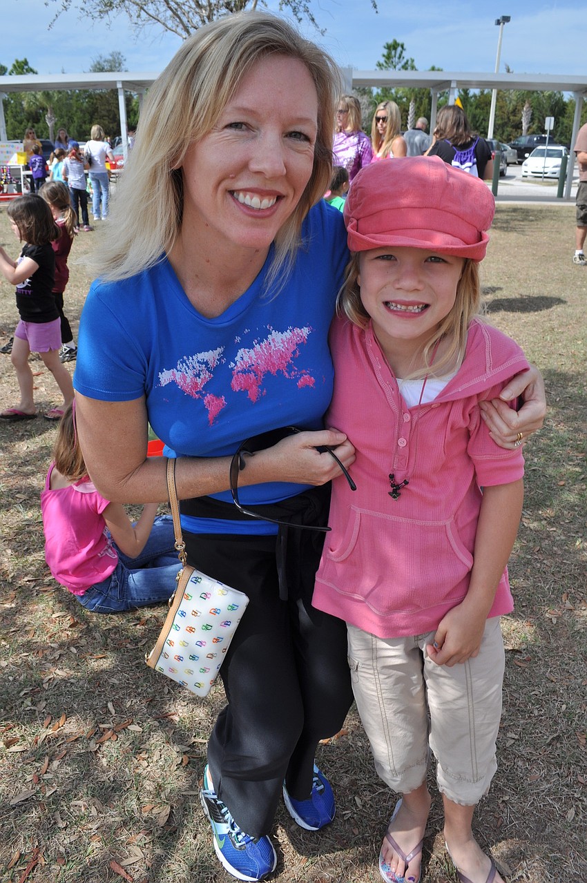 Denise and Cassidy McLellan enjoyed the beautiful weather.