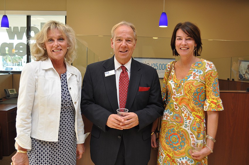 Suzy Lysen with Jude Connally, Bob Huff with Coldwell Banker and Linda Pol with Jude Connally