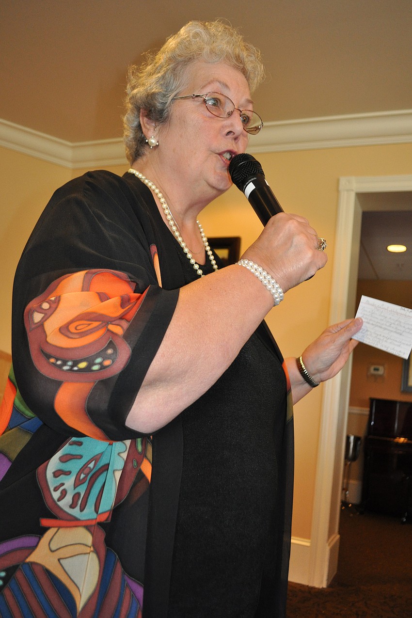 Event Chair Nancy Prive welcomed guests.