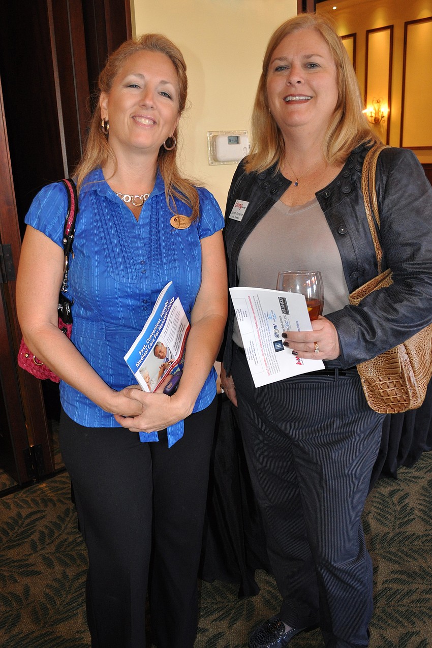 Robin Wild, of Troyer's Dutch Heritage, with Jamie Aymerich, of Living on the Suncoast.