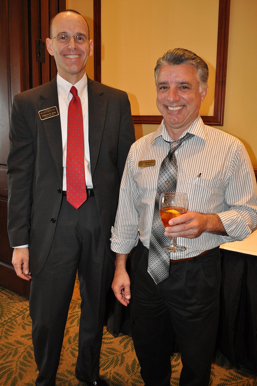 Attorney Cliff King, of Dunlap & Moran, with Dr. Raymond Bisesi, of the Center of Integrative Medicine