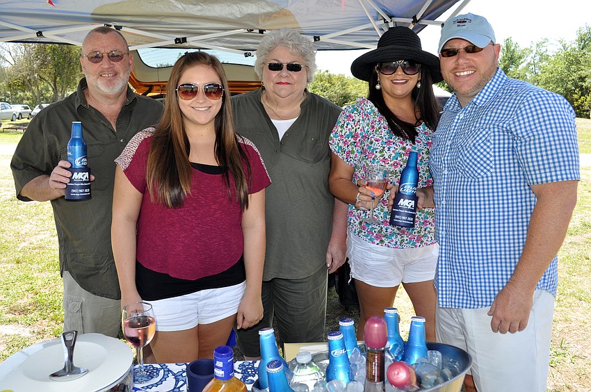 Wesley, Brooke, Sue, Jennifer and Dick Woodall regularly attended polo this season with MGA Insurance.
