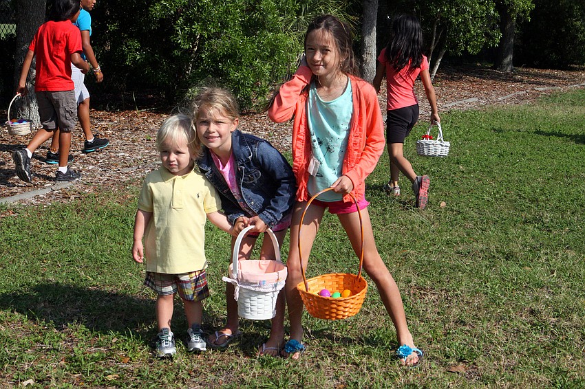 Declan Linehan, 2, Finley Linehan, 7, and Zoe Baun, 8