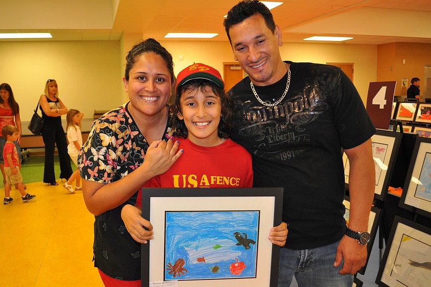 Patricia and Geury Lopez were proud of thee work of their son, Gabriel.