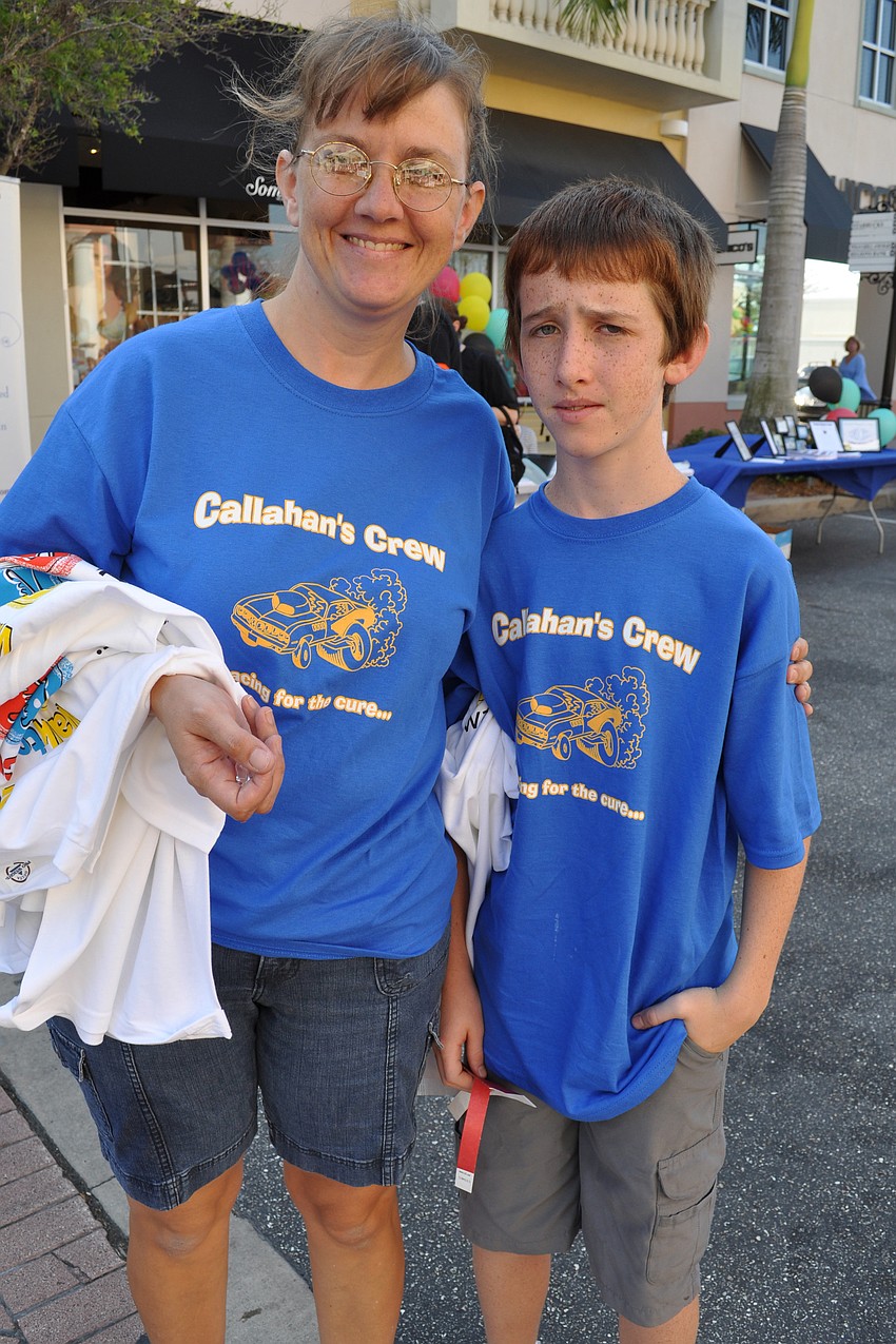 Kim and Joshua Lawson walked with the rest of their family.