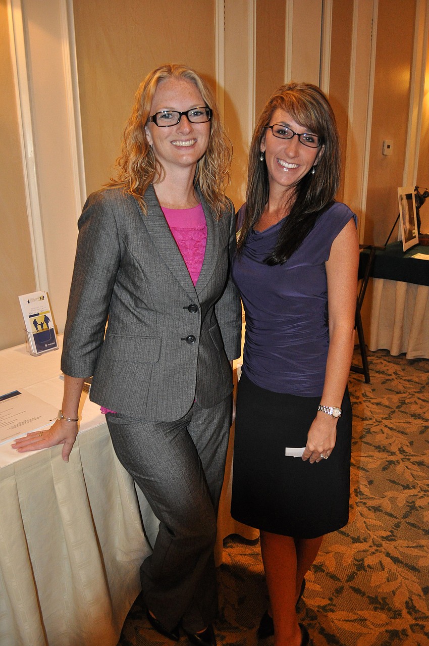 Jodi Egger of Prudential Realty and Brooke Marks of Community Bank