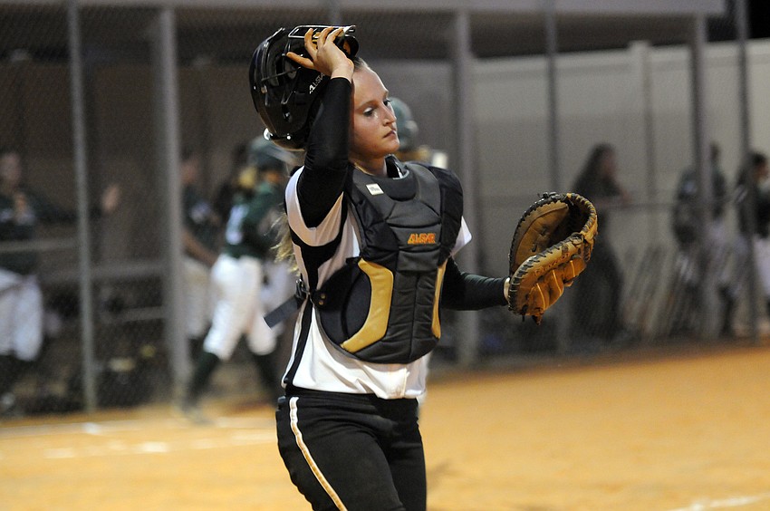 Braden River junior catcher Ashley Allard drove in the final run of the game.