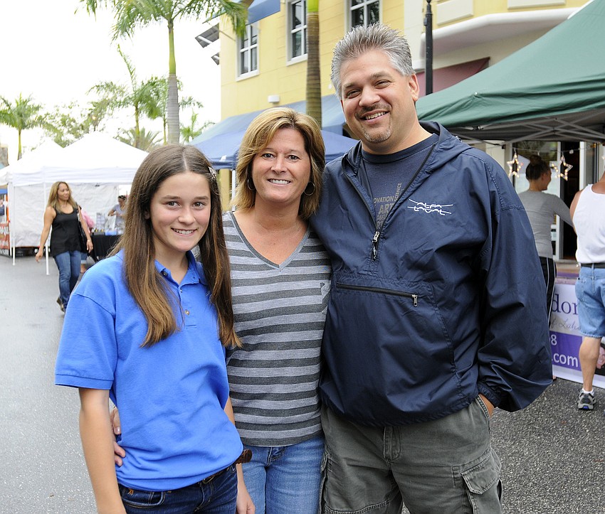 Nolan Middle School seventh-grader Cameryn Wurster attended Nolan Nights with her parents Jackie and John.