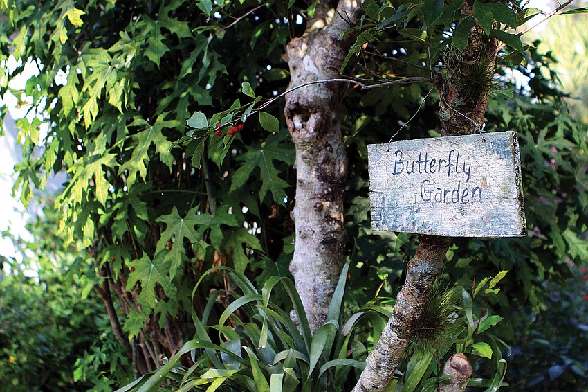 The Hayneses have a small wooden sign hanging from one of their trees that reads 