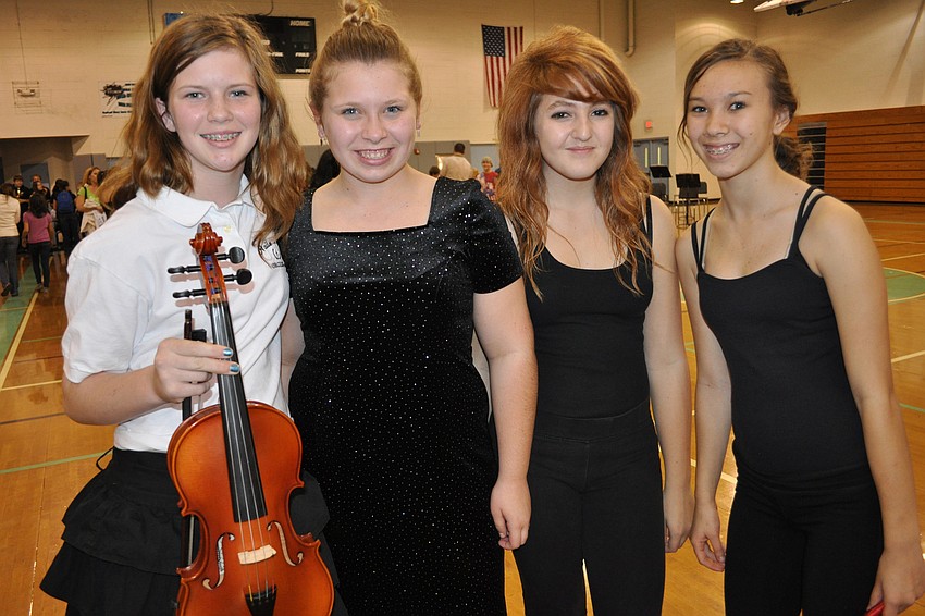 Emma Grooms, Bailey Melichar, Jordyn Declemente and Kristen Massingale all performed as part of the open house.