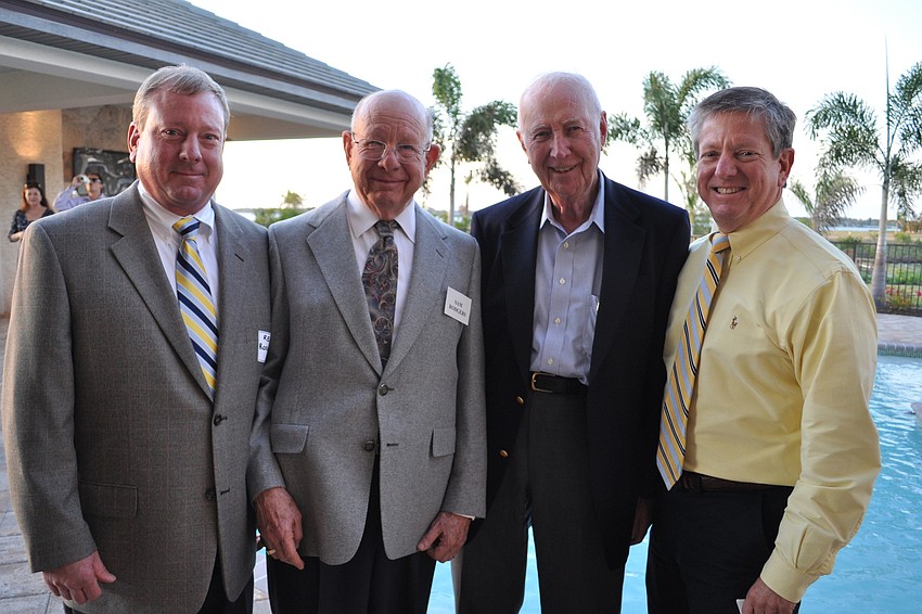 Home builders Rex Rodgers, Sam Rodgers, Arthur Rutenberg and Richard Rodgers made sure to mingle with guests.