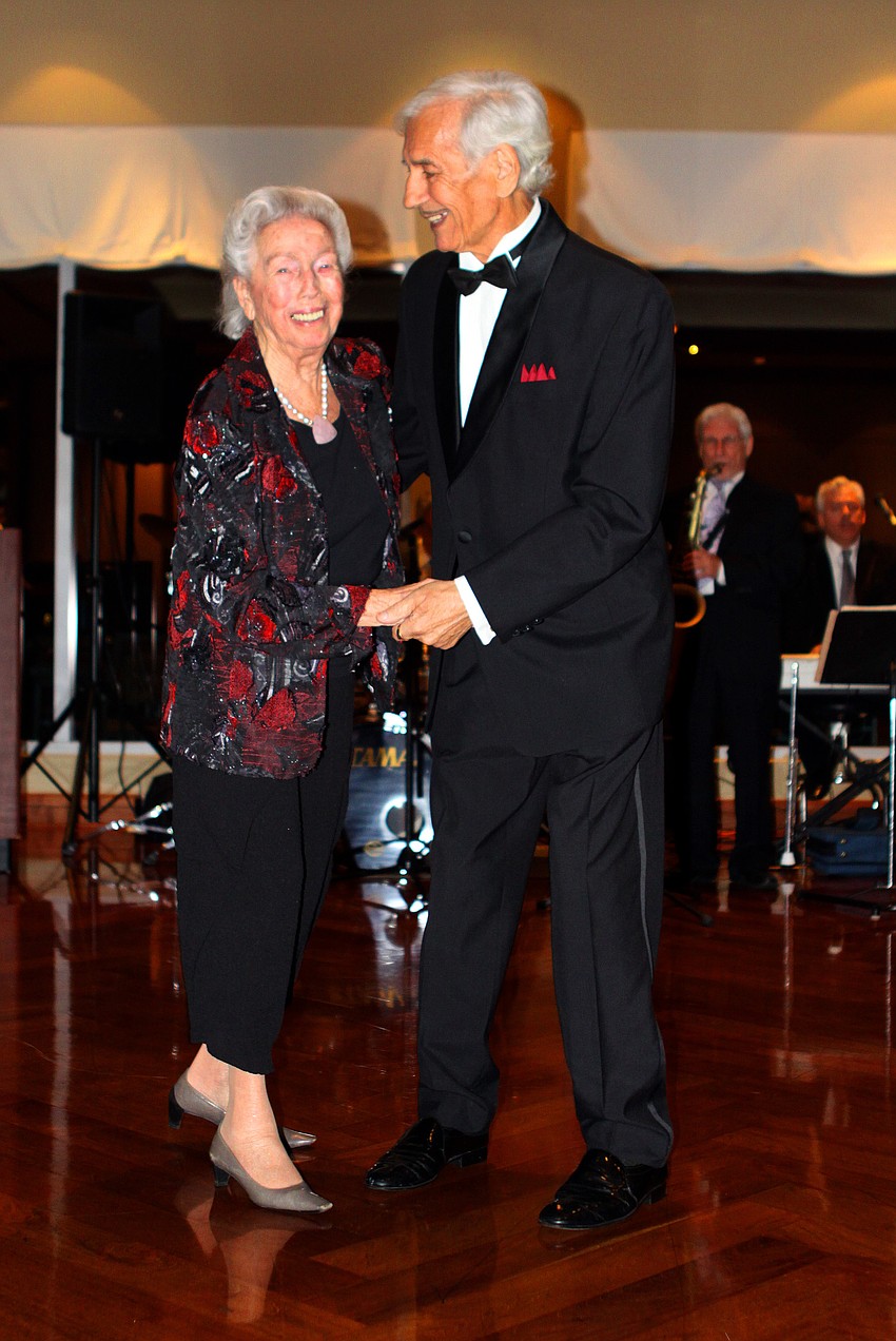 Maye Lavinson dances with Mihajlo Rados at the Betty Boop Ball.