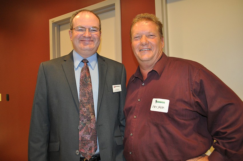 John Hanlon, of HomeBanc, with Chris Sagar, of Hycogen Power